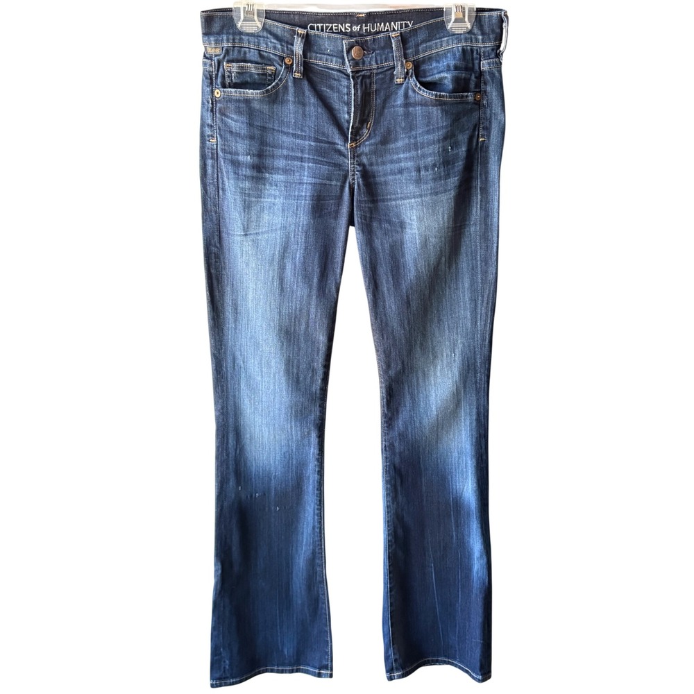 Citizens of Humanity Dita Petite Bootcut Low Rise Jeans 29 Cowgirl Dark Wash
